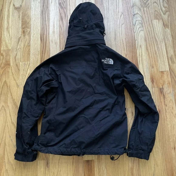 Women's The North Face TNF Hyvent Varius Guide Black Hooded Zip Up Jacket Sz S - Picture 5 of 5